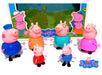 Peppa Pig Set 6 Muñecos Familia Y Abuelos Articulados C/caja 1