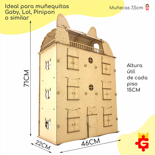 Casa Casita De Muñecas Gatito Purrfect Con Instrucciones 2