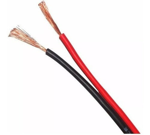 MS Metro De Cable De Parlante 2x1 Mm Rojo Negro Bafle Potencia 0