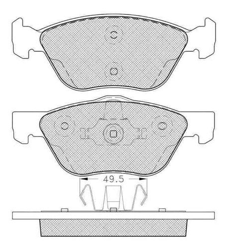 ICER Front Brake Pad Set for Fiat Cronos Precision 1.8 Mt-at6 2017 0