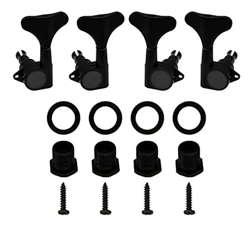 Yootones 4Pcs Sealed Bass Tuning Pegs Machine Heads 2R2L 0