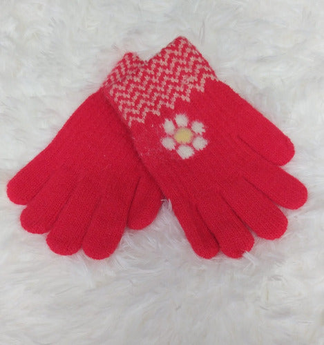 Fancy House Winter Gloves for Kids - Super Soft Flower Print 5