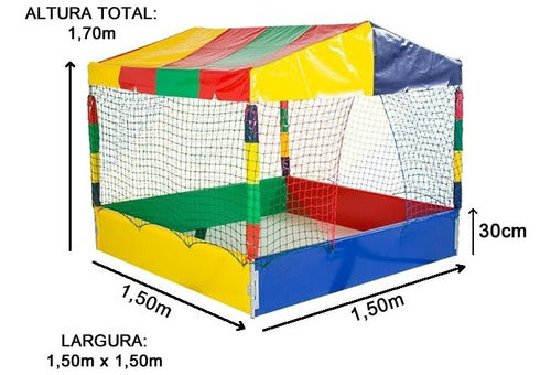 Piscina Casinha De Bolinhas 1,50m 1