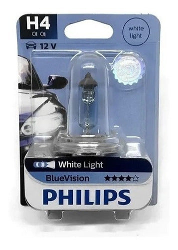 Lampara Philips 12342 Blue Vision Luces H4 Bombillas 0