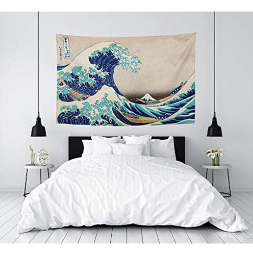 Yongcoler Japanese Tapestry of The Great Wave, Artistic Wall Hanging Tapestry 2