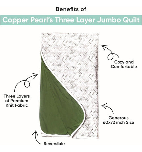 Manta Elástica Elástica De 3 Capas Jumbo Premium Copper Pear 1