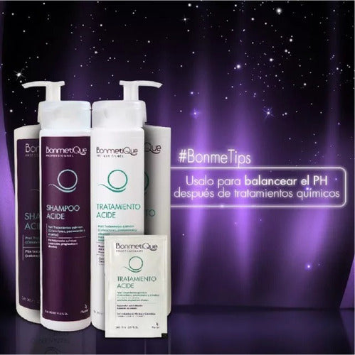 Shampoo Acido Cabello Tratado Quimicamente Bonmetique 350ml 1