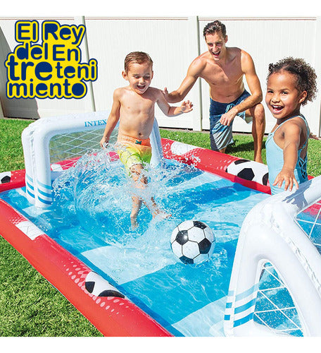 Piscina Intex 4en1 Cancha Fútbol + Volley + Baseball El Rey 1