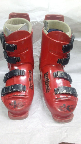 Botas Doble Koflack  Austriacas Color Rojas  Tal Cual Fotos 0