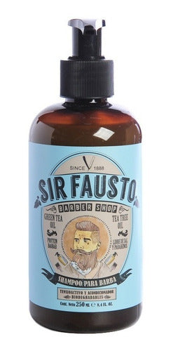 Sir Fausto Barberia Shampoo + Cera Capilar Oleo Barba 6c 1