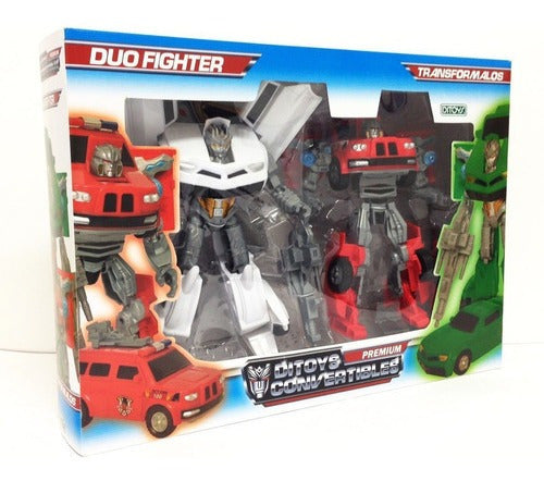 Ditoys Convertibles Auto Transformers Duo Fighter 1767 1