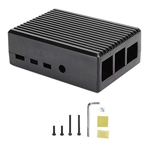 Zopsc Aluminum Alloy Passive Cooling Case for Raspberry Pi 4B 0