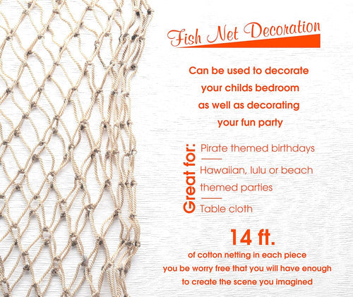 Big Mo's Cotton Fish Net for Decorating Parties 1