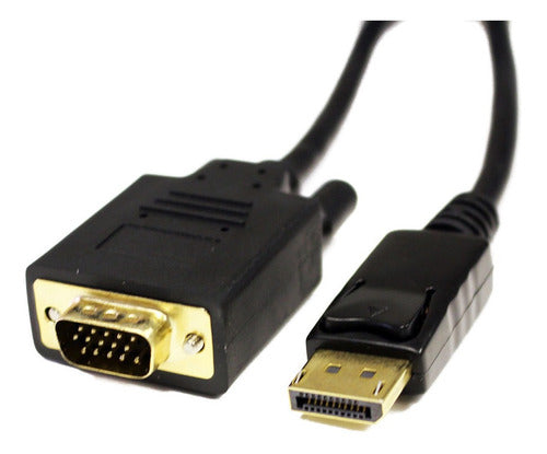 Vt-power Displayport To Vga Male Fullhd 144hz Adapter Cable 0