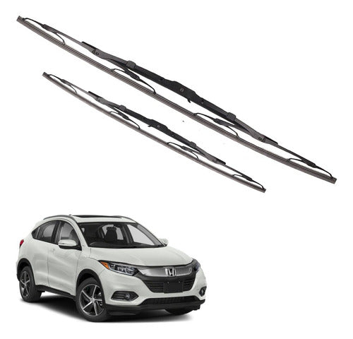 NL Steel Windshield Wiper Blades Kit for Honda HR-V 2015/2024 0