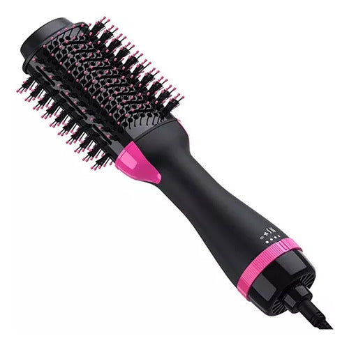 Cepillo Secador Alisador De Pelo 2 En 1 Anti Frizz Moldeador 0