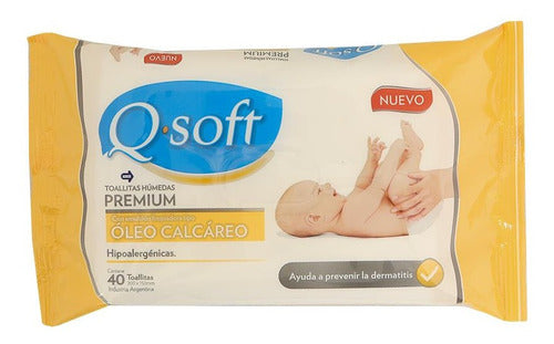 Q Soft Toallita Humeda Bebe Con Oleo 20 Pack X 40 Unid 1