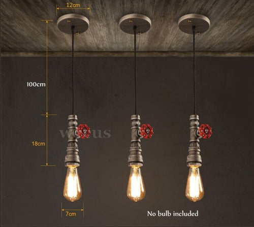 Iluminarteuy Industrial Style Hanging Lamp With Free Filament Bulb 1