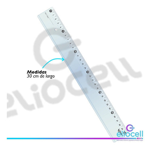 Maped Transparent Glass Ruler 30 cm x 5 Units 2