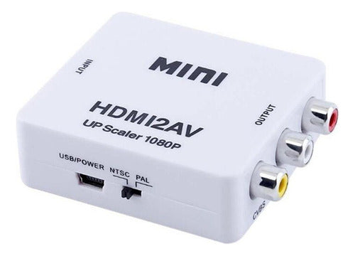 Conversor Activo Hdmi A Rca 1080p 2 Canales Audio L/r 0