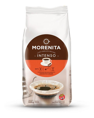 Morenita Coffee Ground Intense 1 Kg x 6 Units 1