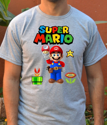 T-shirt - Super Mario Bros - 8 Bits Retro 3