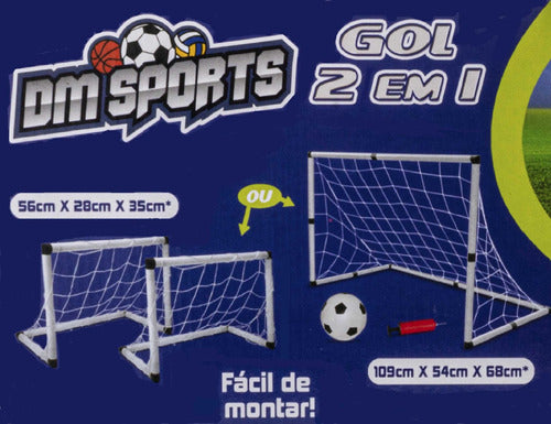 Kit Futebol 2 Traves 1 Bola Para Treinar Facil De Montar 1