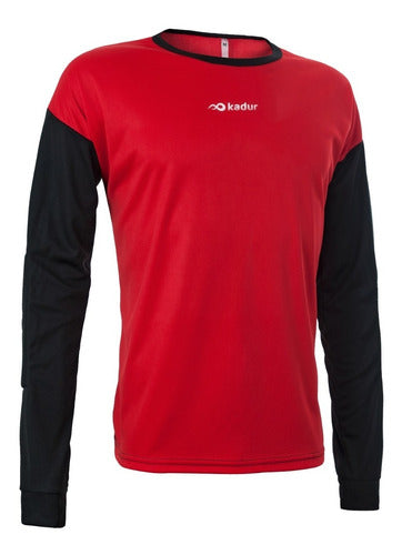 Goalkeeper Long Sleeve Soccer Jersey with Elbow Impact Protection by Kadur 0