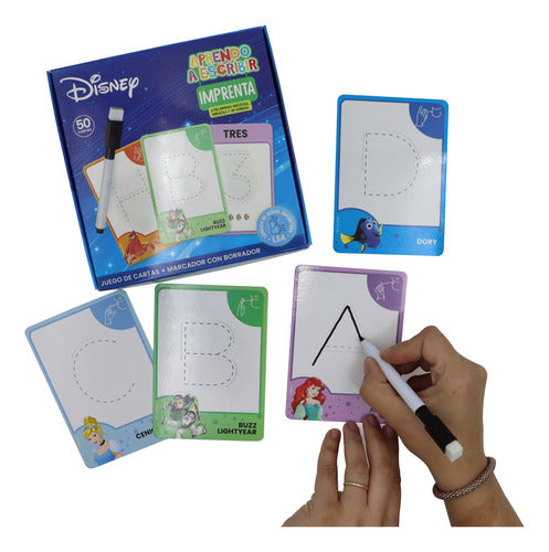 Pack De Cartas Didácticas De Disney Escribir Y Matemáticas 2