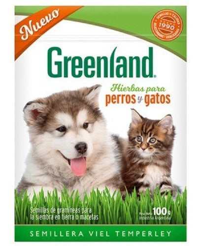 Greenland Cat and Dog Edible Grass 2 Packs of 100g 1