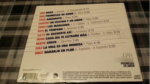 Juan Darthes - Cd Nuevo Cerrado - Promesas De Amor - Tango 1