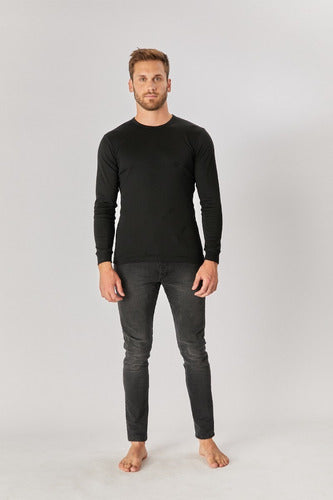 Tres Ases Thermal Cotton Long Sleeve T-Shirt for Men 1