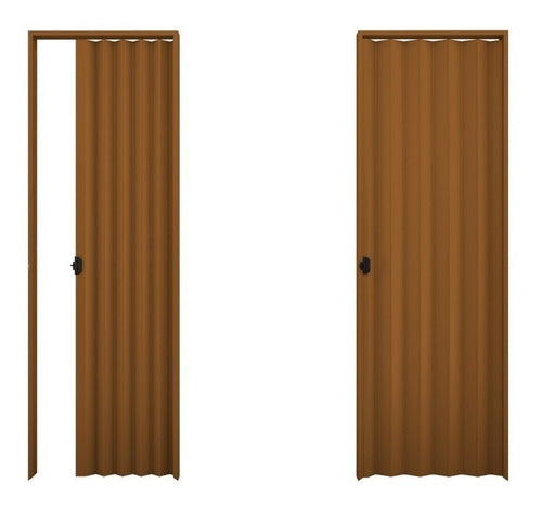 Plasbil Foldable PVC Door Brown 1.00x2.10 0