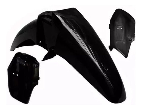 Front Fender + Fork Covers Black Keller Crono Eco Motorcycle 0