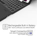 VVVV AZOLT iPad 9.7'' Keyboard Folio Case Compatible with iPad 2018, 2017, Air 2 and Air 1, iPad Pro 9.7 5