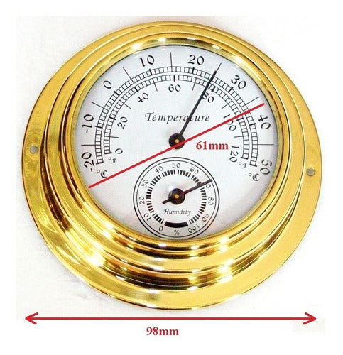 Estação Meteorológica Term-higrômetro Barômetro Relógio 7