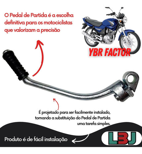 Pedal Partida Ybr 125 2000 A 2008 Factor 125 K Mod Original 2