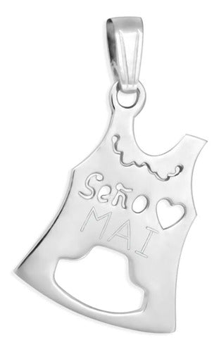 Combo Teacher Pendant + 45cm Silver 925 Chain + Engraving 0