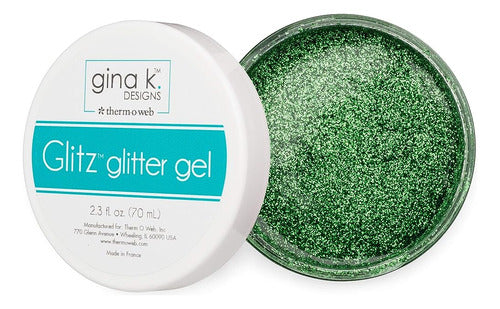 ~? Gina K. Diseños Para Therm O Web Glitz Glitter Gel, Grass 0