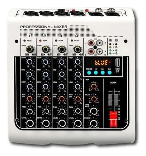 Mixer Ross MX44 4 Canales Bluetooth Usb Phantom Power Eq 0