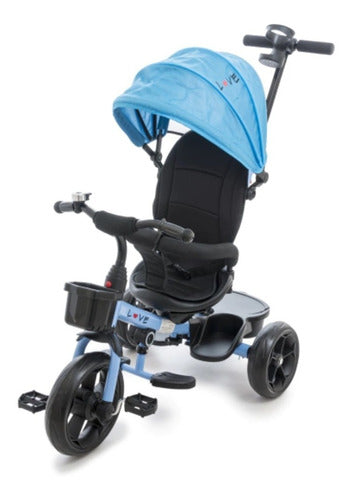 Love Triciclo Infantil Direccional Reclinable Gira 360º 0