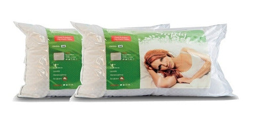 Almohar Combo 2 Almohadas Vellon Siliconado Softly 70x50x15 0