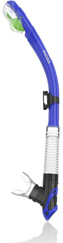 WACOOL Dry Top Snorkel Tube Comfortable Mouthpiece One-Way Purge Valve 0