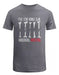 Radikal Racing Bones Grey Casual T-Shirt 0