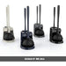 MR.SIGA Elegant Black Toilet Plunger and Brush Set 2