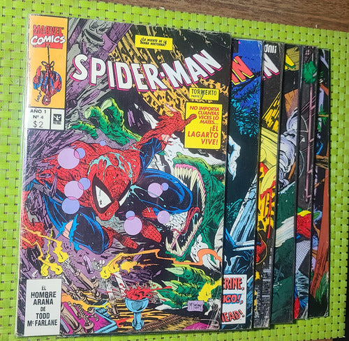 Marvel Comic Spiderman.( Lote De 6 ) 1990's Todd Mcfarlane 0