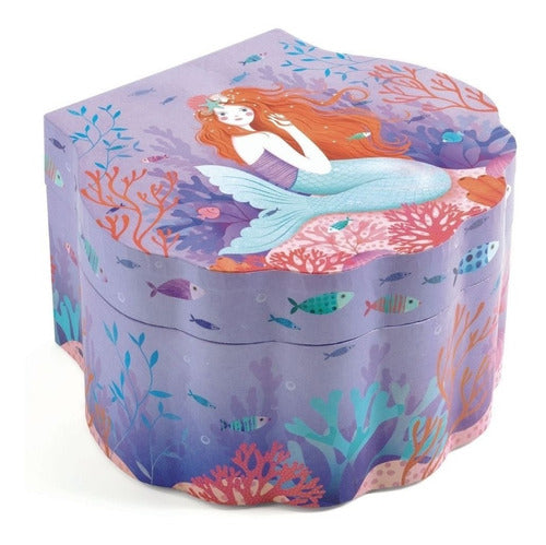 Djeco Enchanted Mermaid Musical Jewelry Box Cadaques Kids 1