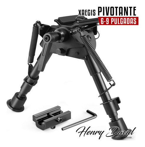 XAegis Bipod Rifle PCP Pivoting Picatinny 1