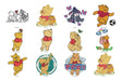 24 Matrices P/maquina De Bordar Winnie The Pooh + Regalo 0