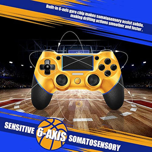 AceGamer Wireless Controller For PS4, Custom Basketball Design V2 4